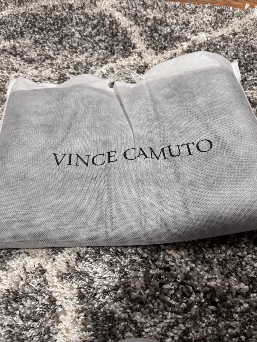 Vince Black Tote with Gray Center Panel